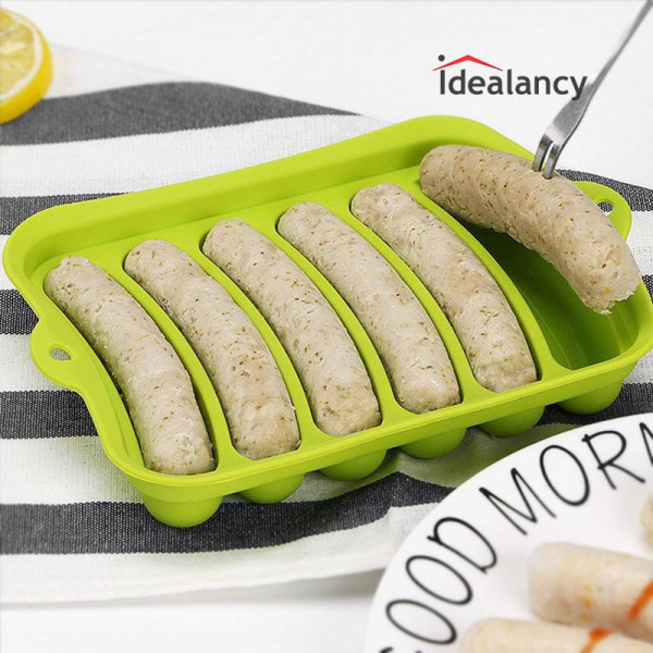 Silicone Chicken Seekh Mold With Lid