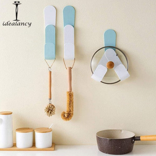 Folding Pot Lid Holder Wall Mounted