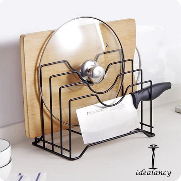 Pot Lid Chopping Board Rack Holder