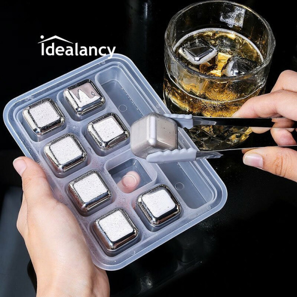 Reusable Ice Cubes Set Stainless Steel