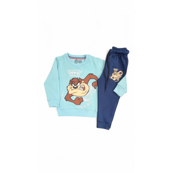 Looney Tunes Printed Fleece Sweatshirt & Trouser