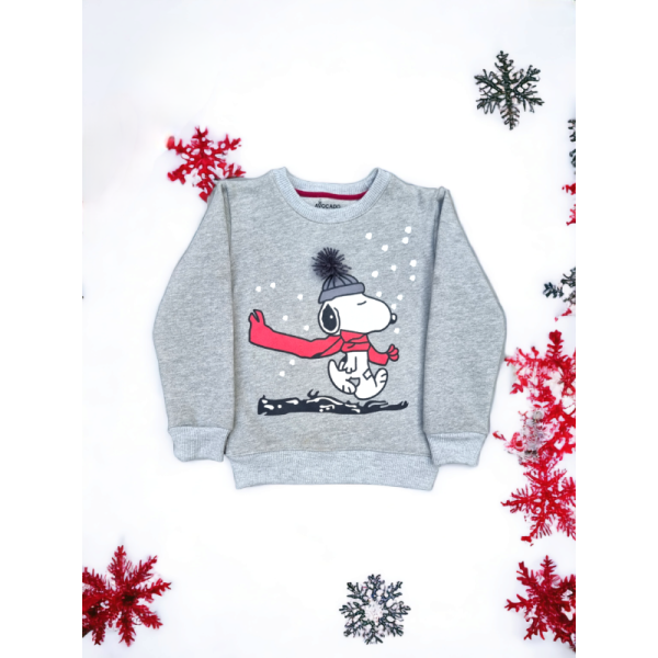 Snoopy Winter Grey Winter Sweatshirt