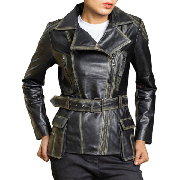 Jild Tailored Stitch Womens Leather Jacket