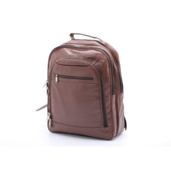 Trio Leather Backpack (TAN)