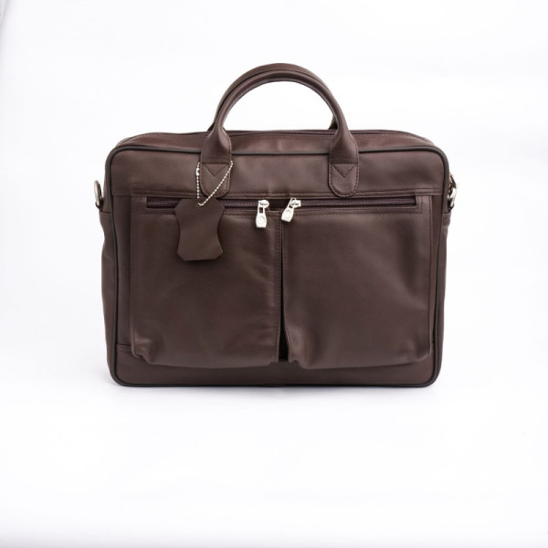 The Ultimate Leather Breifcase Bag-Dark Brown  ‎‎