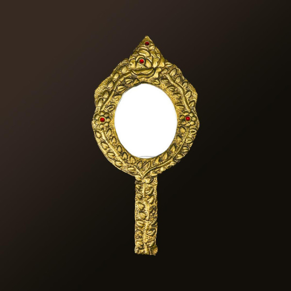 Hand Mirror Golden