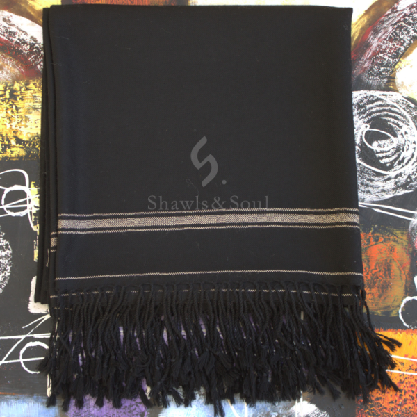 Taj Black Shawl