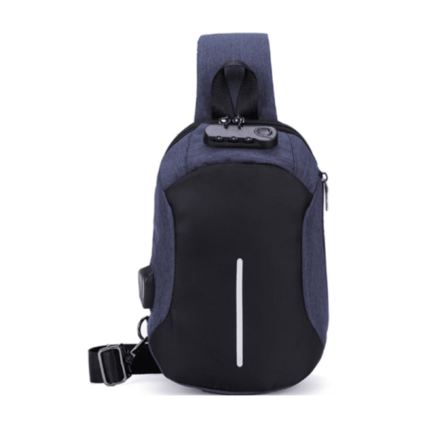 Anti-Theft Bib Backpack Waterproof Shoulder Usb -