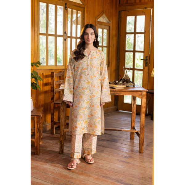 2 Piece - Printed Khaddar Suit