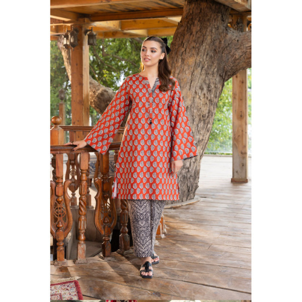 2 Piece - Printed Khaddar Suit