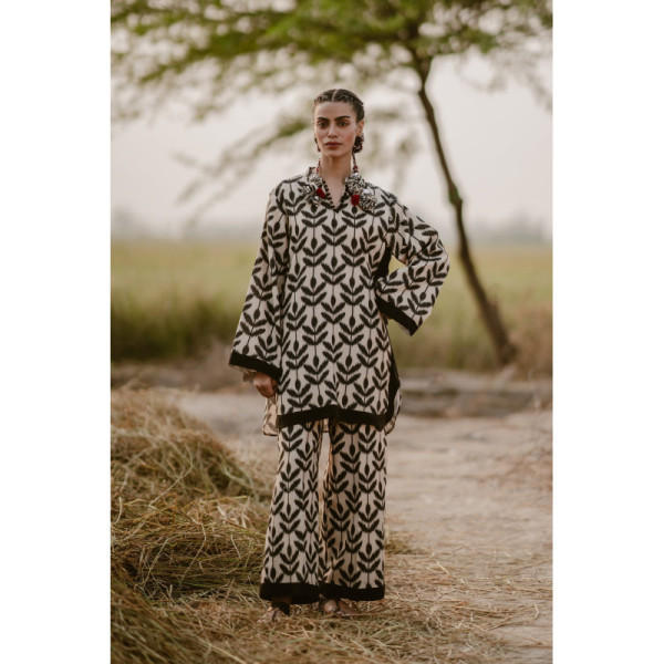 2 Piece - Printed Khaddar Suit - NG-06