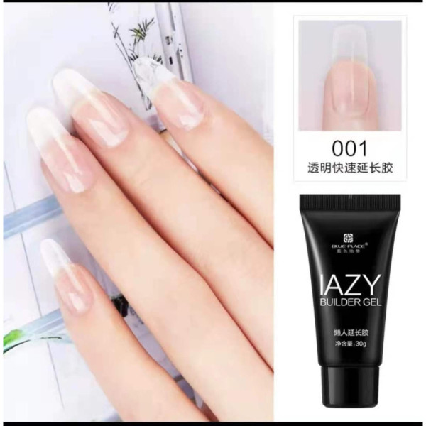 NAIL POLY GEL COLOUR TRANSPARENT No.01