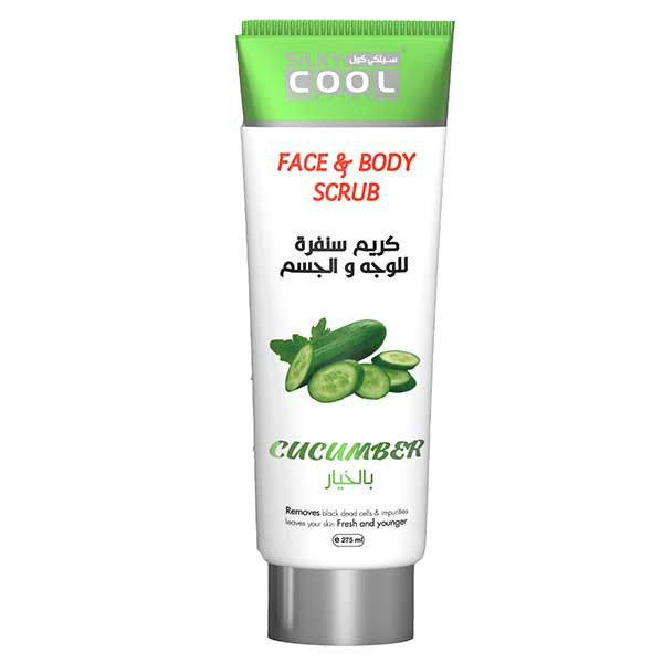 Silky Cool Face Body Scrub-Cucumber 275ml