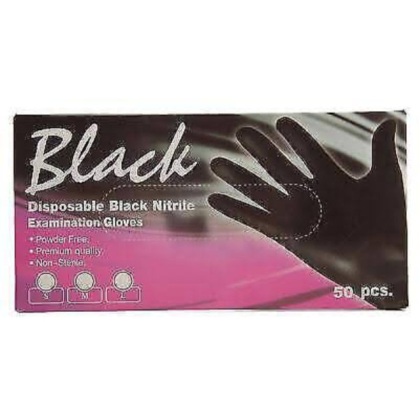 DISPOSABLE BLACK GLOVES BOX