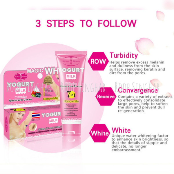 Aichun Beauty Yogurt Milk whitening Underarm Cream 7 in 1(80g)