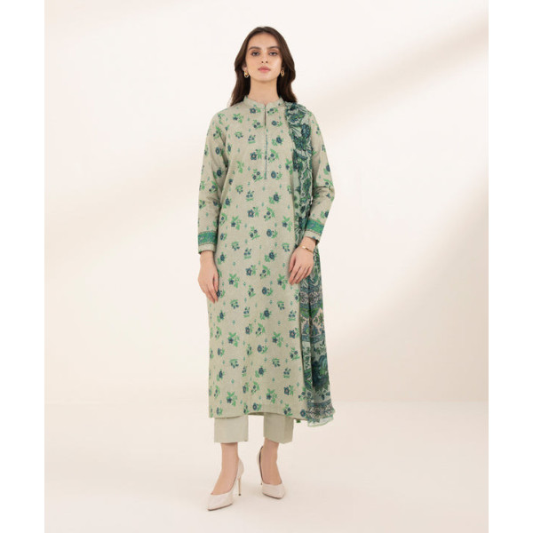 3 PIECE - PRINTED LAWN SUIT