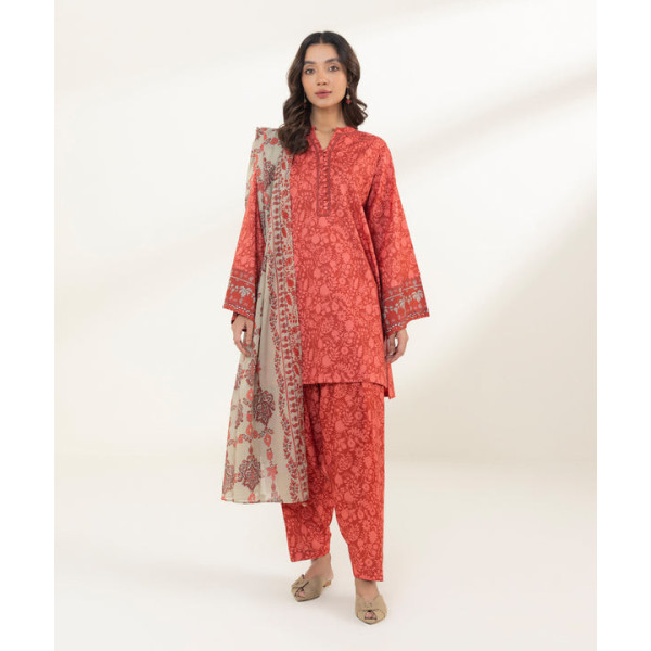 3 PIECE - PRINTED LAWN SUIT