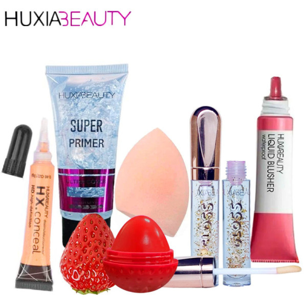 HUXIA BEAUTY Pack of 6 Makeup Face And Eye Skin Care Sereis for Woman and girls