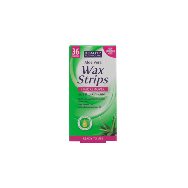 36'S Aloe Vera Face & Bikini Hair Remover Wax Strips