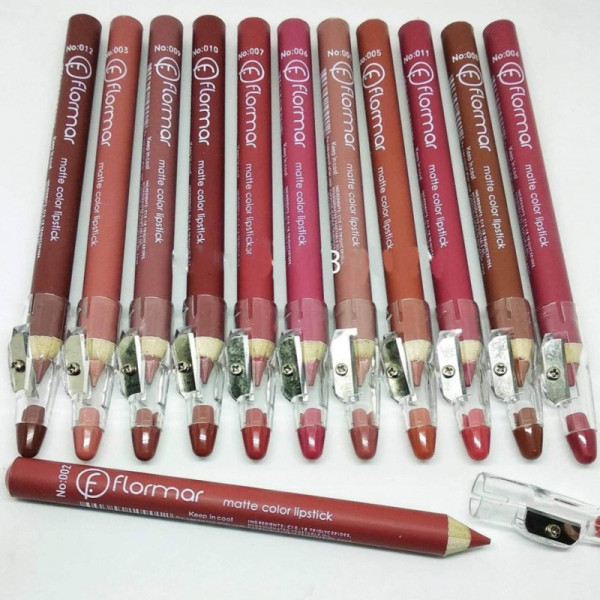 Flormar Lip Pencil Lipliner Waterproof Different Shades Long-lasting