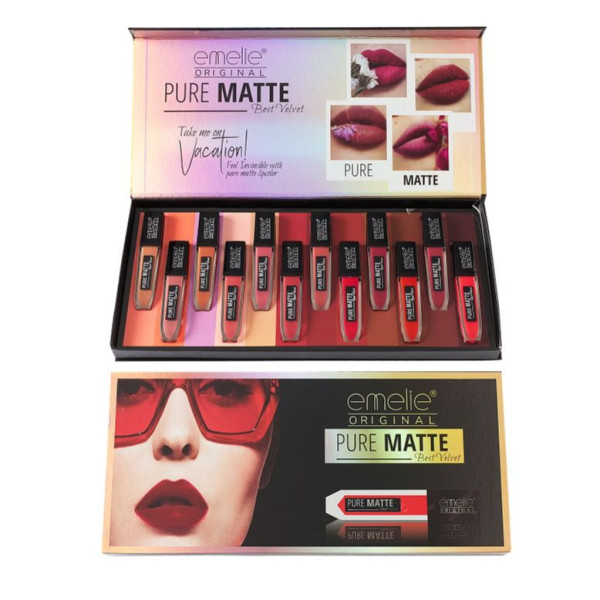 Valvet Emelie Matte Lip Color - Set B