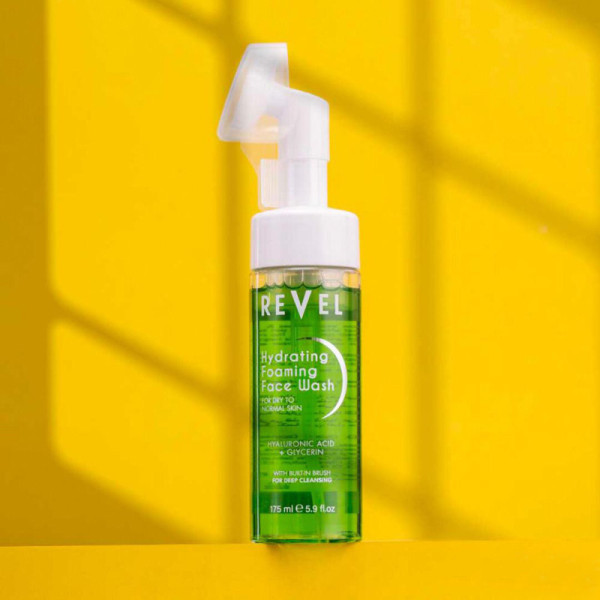 Revel Foaming Face Wash Hydrating with Built-In Brush 175ml