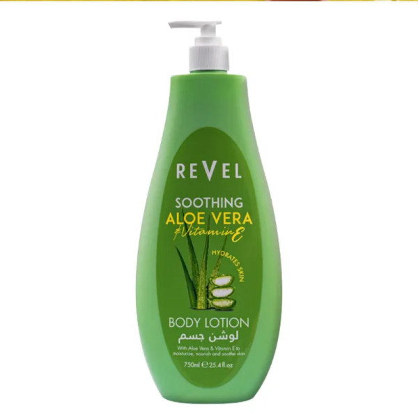 Revel body lotion soothing aloe vera & vitamin E 750ml