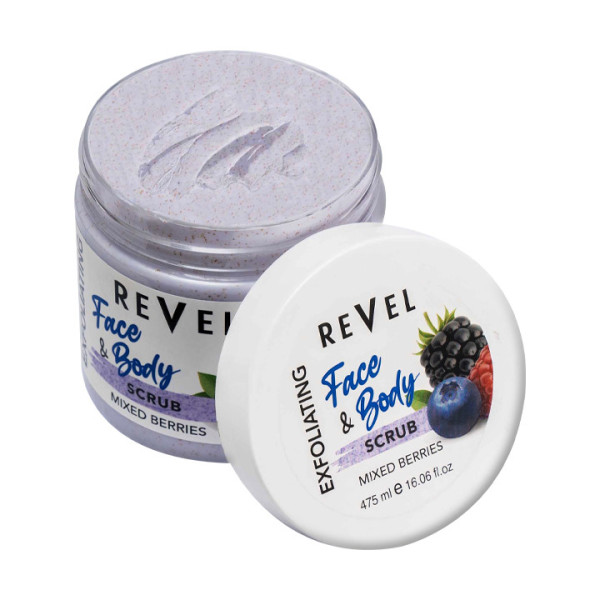 Revel face & body scrub mixed berries 475ml