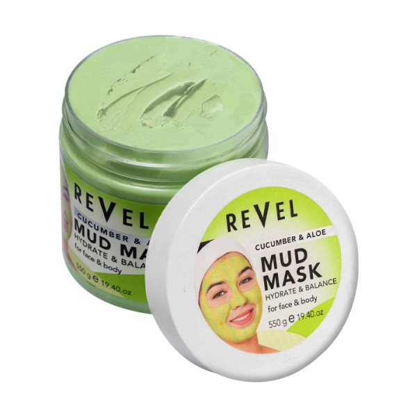 Revel mud mask cucumber & aloe 550g