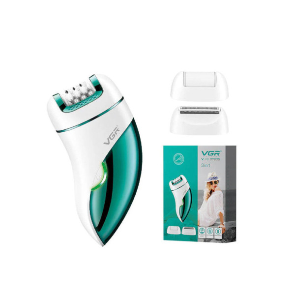 VGR Lady Shaver 3 In 1 Electric Epilator